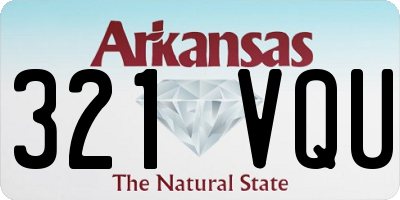 AR license plate 321VQU