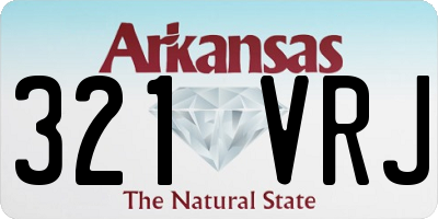 AR license plate 321VRJ