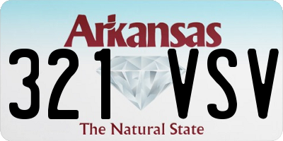 AR license plate 321VSV