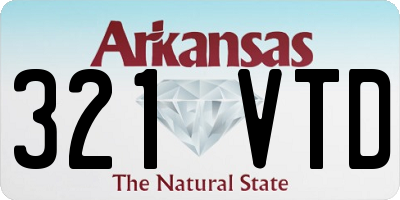 AR license plate 321VTD