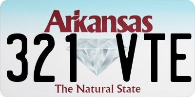 AR license plate 321VTE
