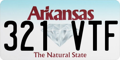 AR license plate 321VTF
