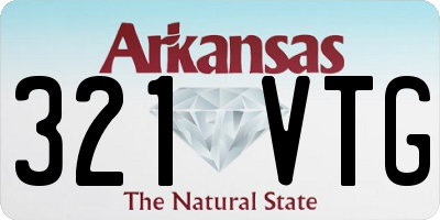 AR license plate 321VTG