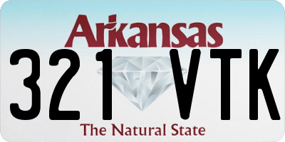 AR license plate 321VTK