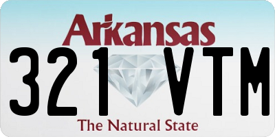 AR license plate 321VTM