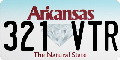 AR license plate 321VTR