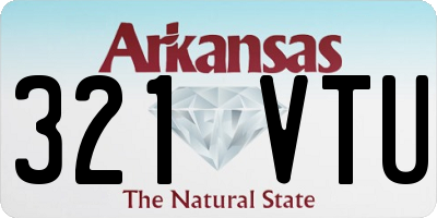 AR license plate 321VTU