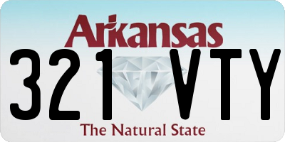 AR license plate 321VTY
