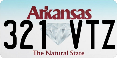AR license plate 321VTZ