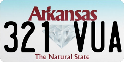 AR license plate 321VUA