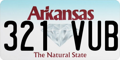 AR license plate 321VUB