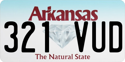 AR license plate 321VUD