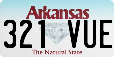 AR license plate 321VUE