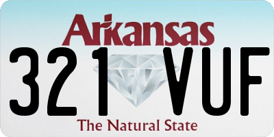 AR license plate 321VUF