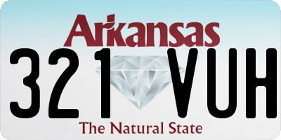 AR license plate 321VUH
