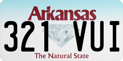 AR license plate 321VUI