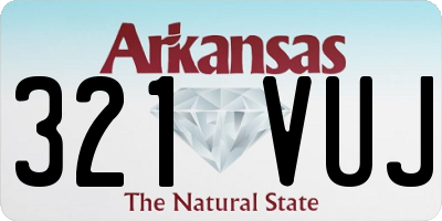 AR license plate 321VUJ