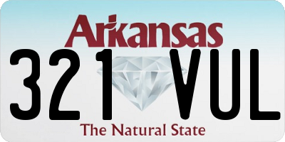AR license plate 321VUL