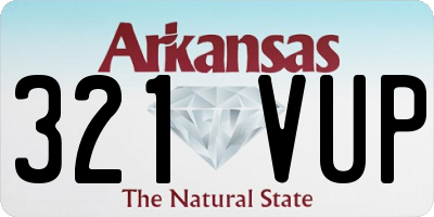 AR license plate 321VUP