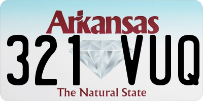 AR license plate 321VUQ