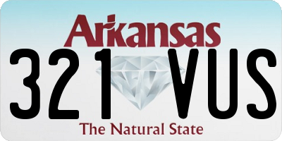 AR license plate 321VUS