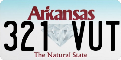 AR license plate 321VUT