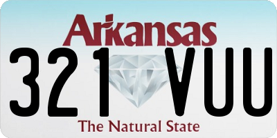 AR license plate 321VUU