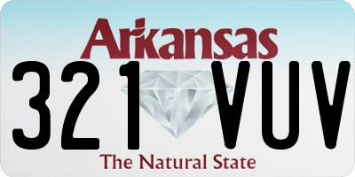 AR license plate 321VUV