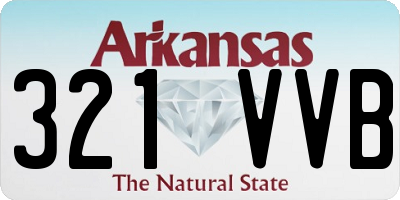 AR license plate 321VVB