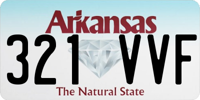 AR license plate 321VVF