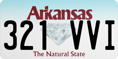 AR license plate 321VVI