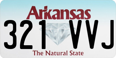 AR license plate 321VVJ