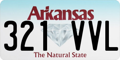 AR license plate 321VVL