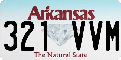 AR license plate 321VVM