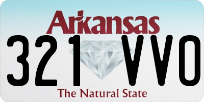 AR license plate 321VVO