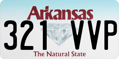 AR license plate 321VVP