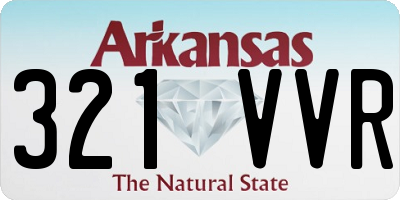 AR license plate 321VVR
