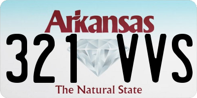AR license plate 321VVS