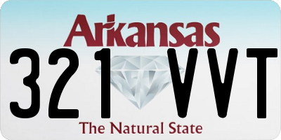 AR license plate 321VVT