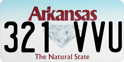AR license plate 321VVU