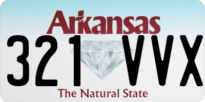AR license plate 321VVX