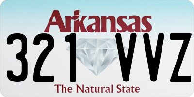 AR license plate 321VVZ