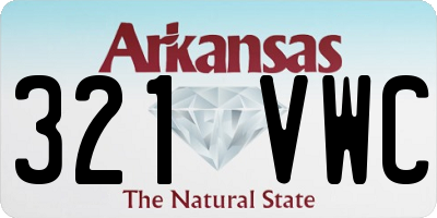 AR license plate 321VWC