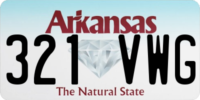 AR license plate 321VWG