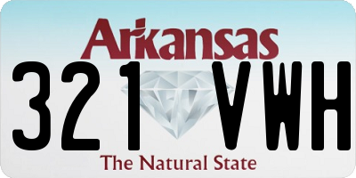 AR license plate 321VWH