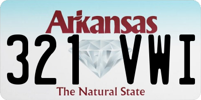 AR license plate 321VWI