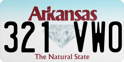 AR license plate 321VWO