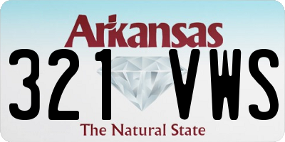 AR license plate 321VWS