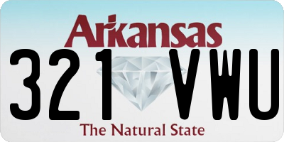 AR license plate 321VWU