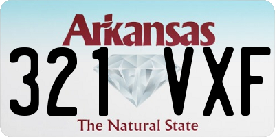 AR license plate 321VXF